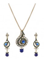 Yellow Gold Toned Necklace Set