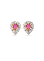 Earrings With Yellow Gold Toning