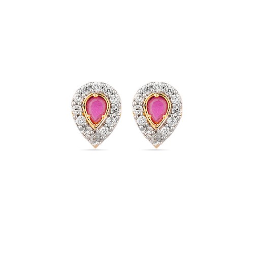Earrings With Yellow Gold Toning